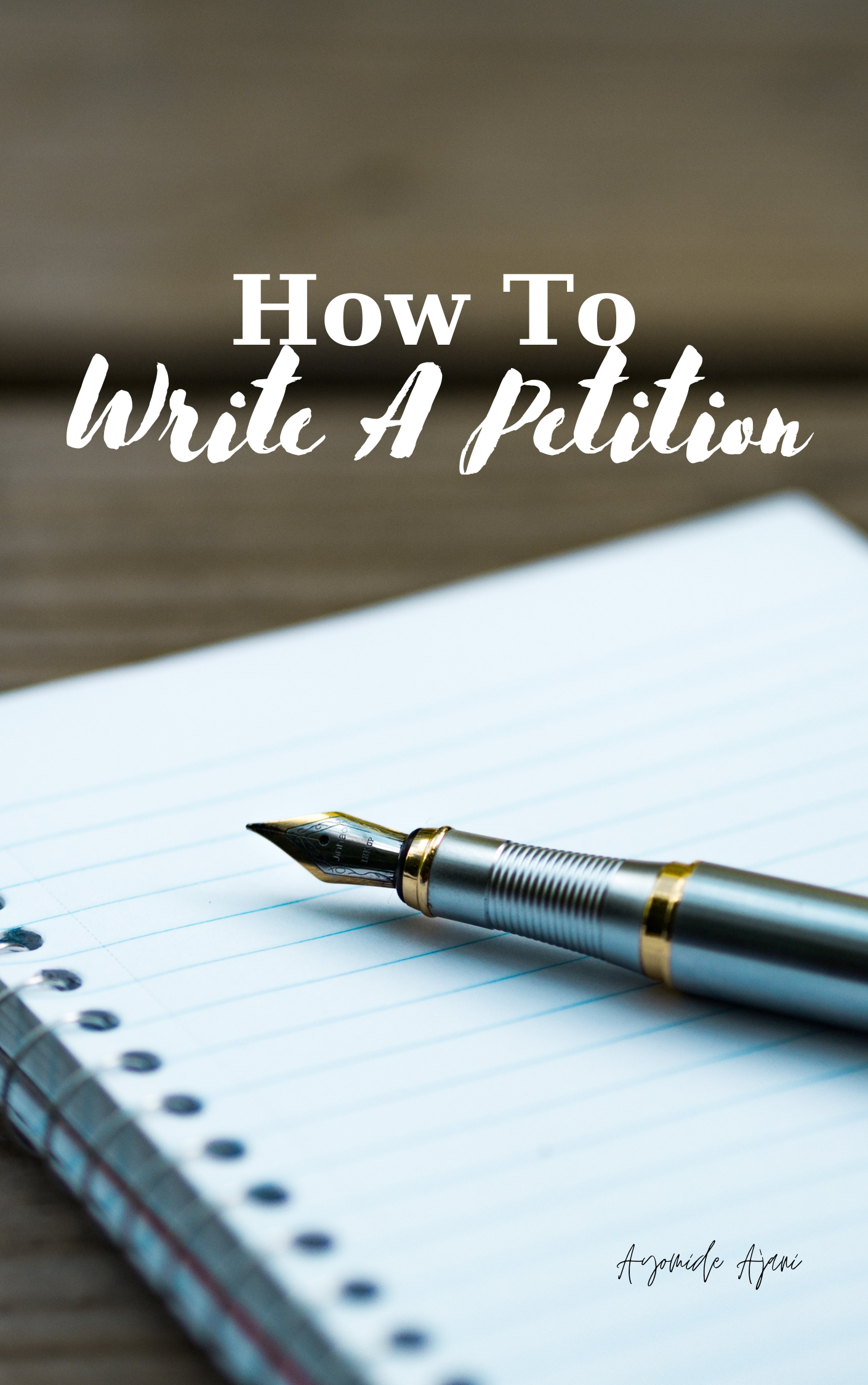 How To Write A Petition eBook